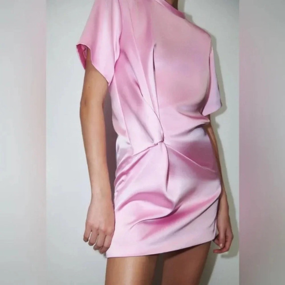 Zara Pink Mini Dress - Picture 2 of 7